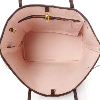 Louis Vuitton Damier Ebene Neo Neverfull MM Rose Ballerine 5 of 12