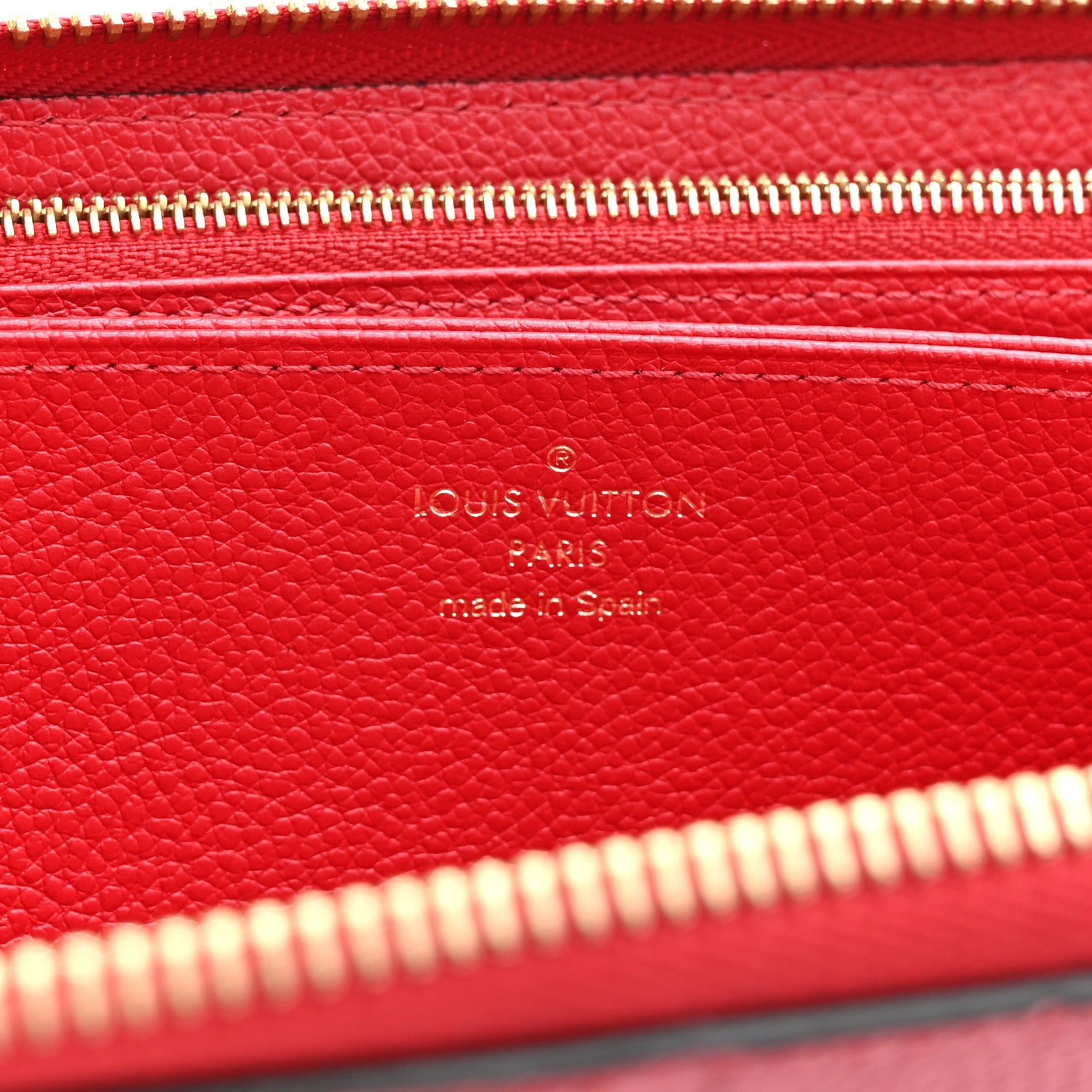 Louis Vuitton Empreinte Zippy Wallet Scarlet 6 of 9