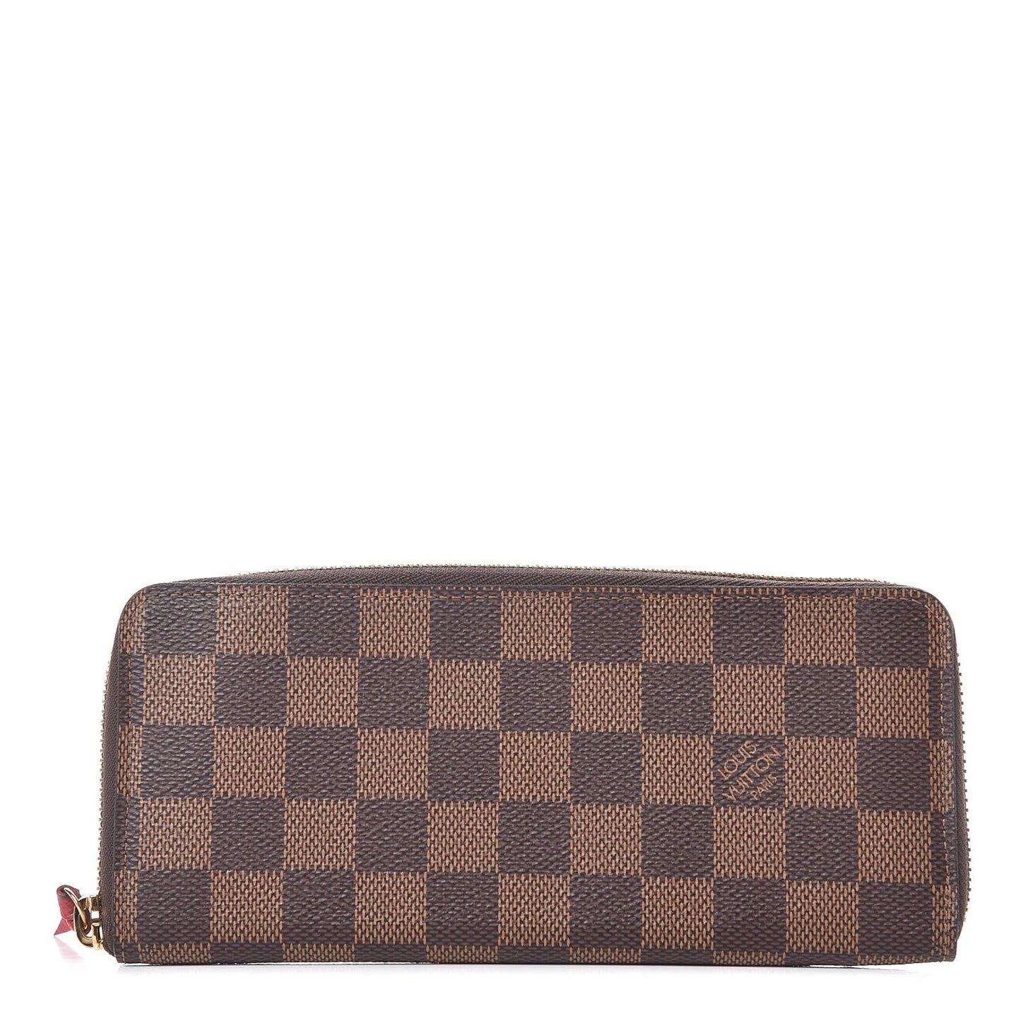 Damier Ebene Clemence Wallet Cherry
