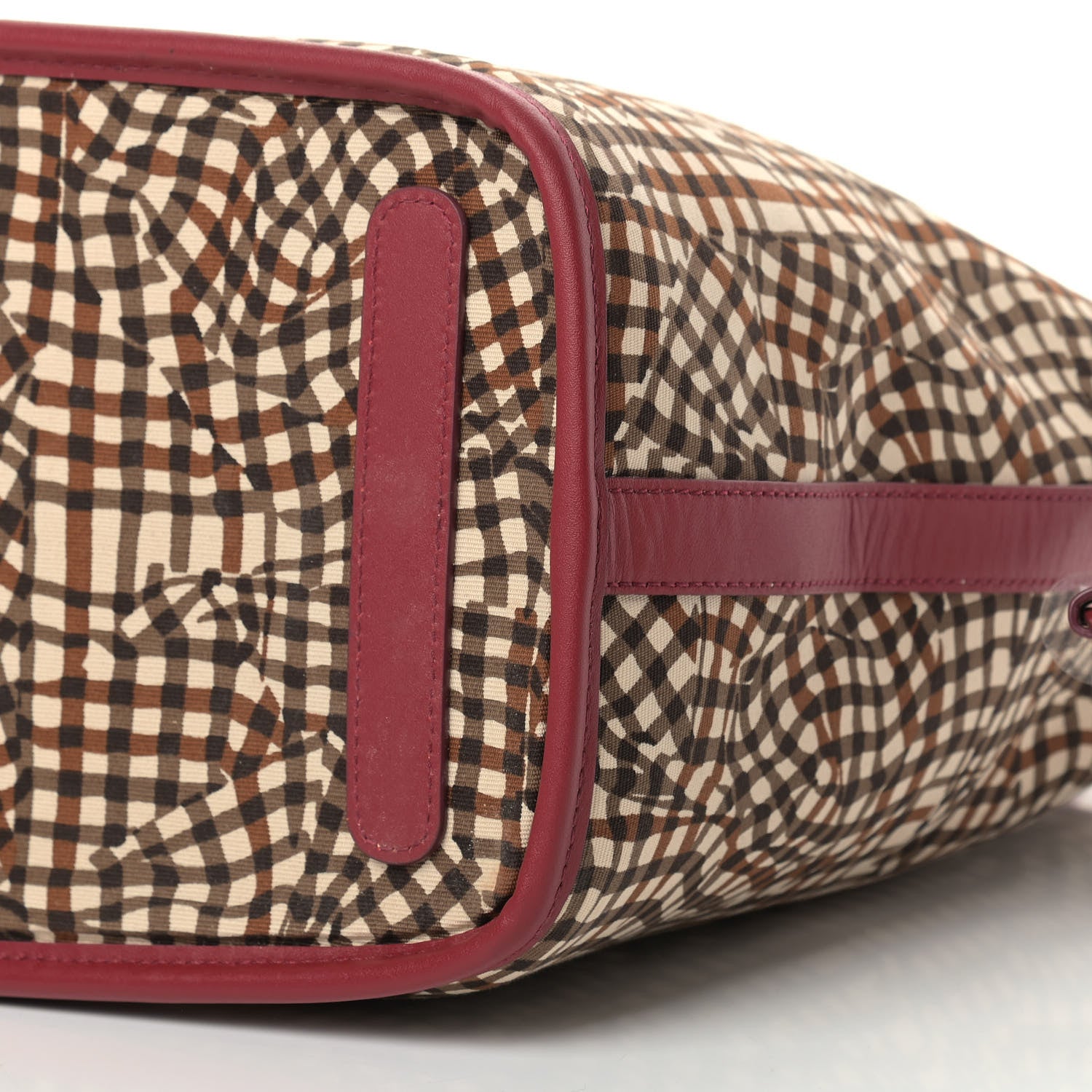 MCM Visetos Medium Liz Reversible Shopper Tote Beige Red 14 of 15