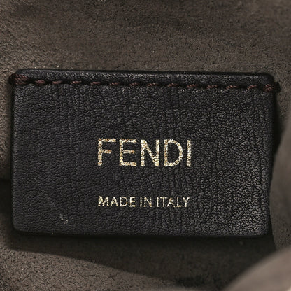 Fendi Suede Vitello King F is Fendi Micro FF Mini Mon Tresor Bucket Bag Arancio Marrone White Ice 6 of 9
