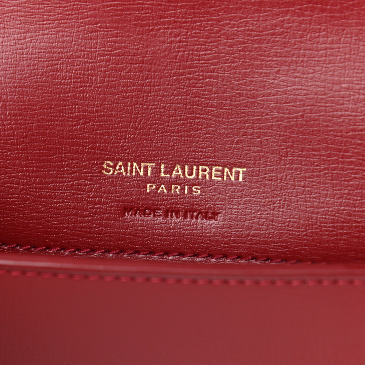 Saint Laurent Smooth Calfskin Monogram Phone Holder Crossbody Opyum Red 6 of 10
