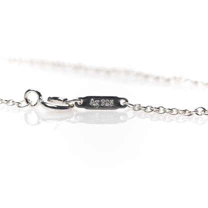 Tiffany Sterling Silver Enamel Gift Box Charm Necklace Blue 5 of 7