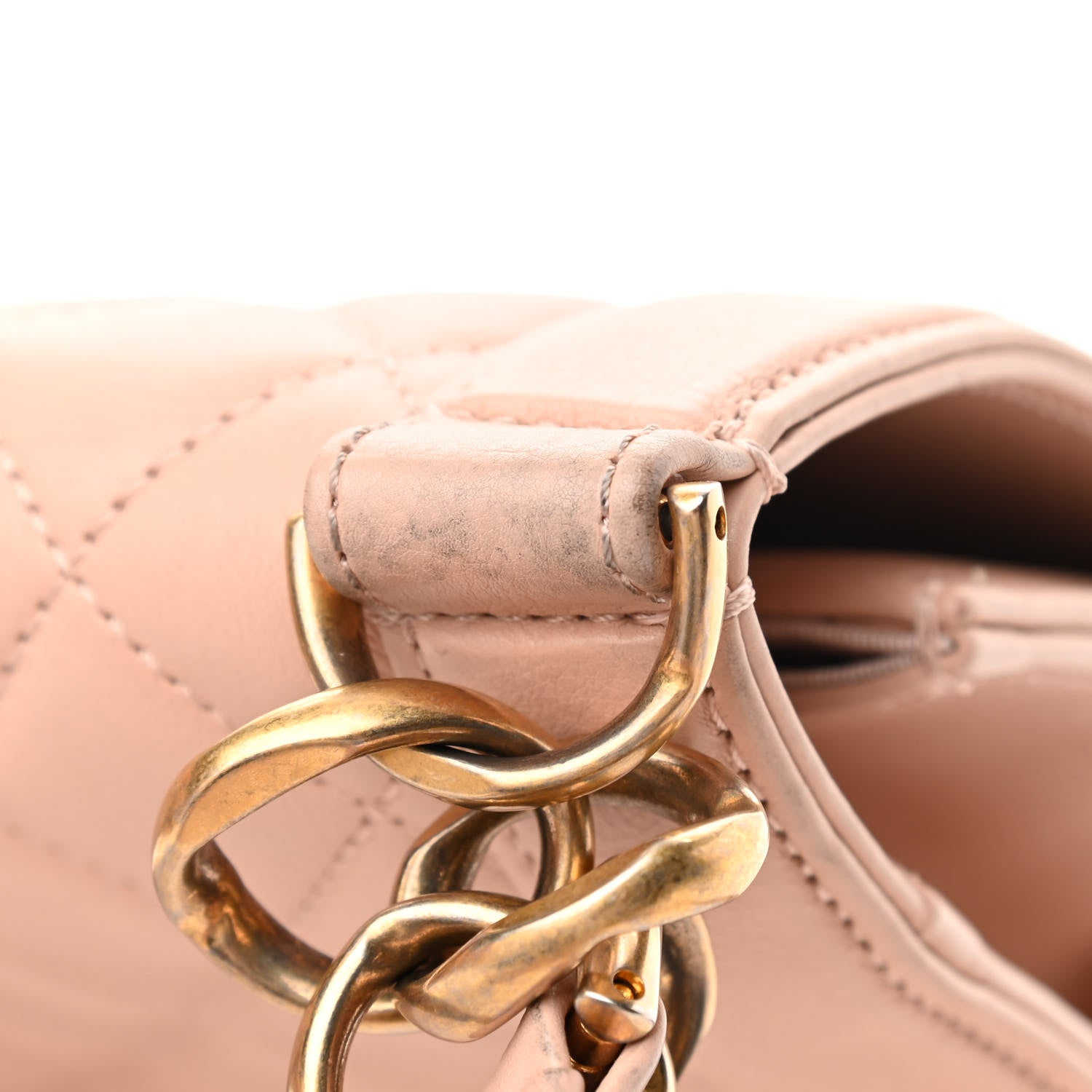 Chanel Lambskin Quilted Flap Beige 12 of 13