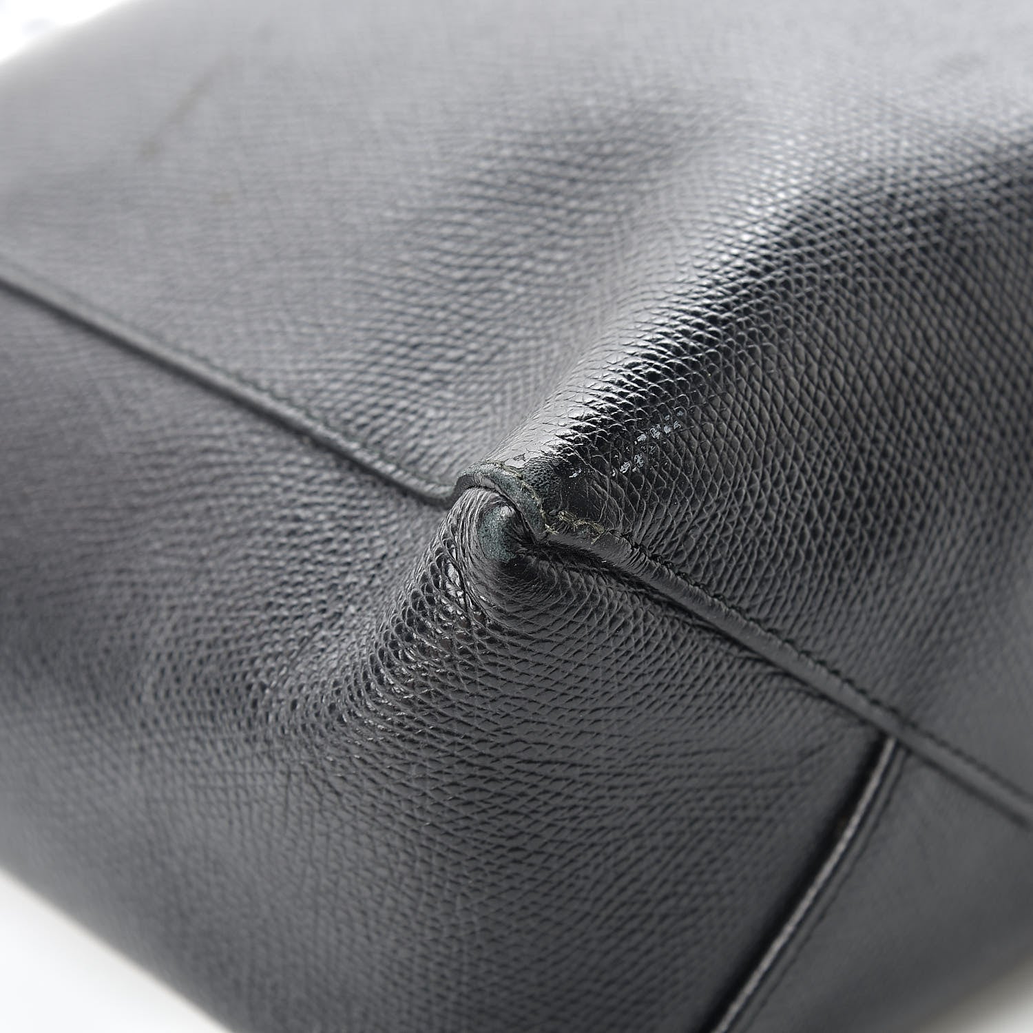 Celine Grained Calfskin Small Vertical Cabas Black 9 of 19
