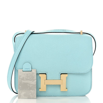 Hermes Chevre Mysore Constance 18 Bleu Zephyr 3 of 12