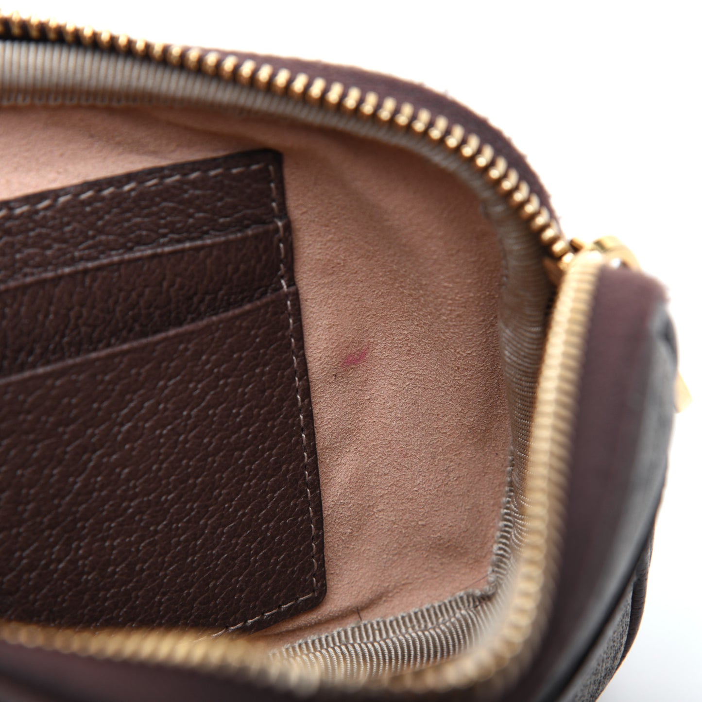 GG Supreme Monogram Ophidia Belted iPhone Case 85 34 Dark Brown