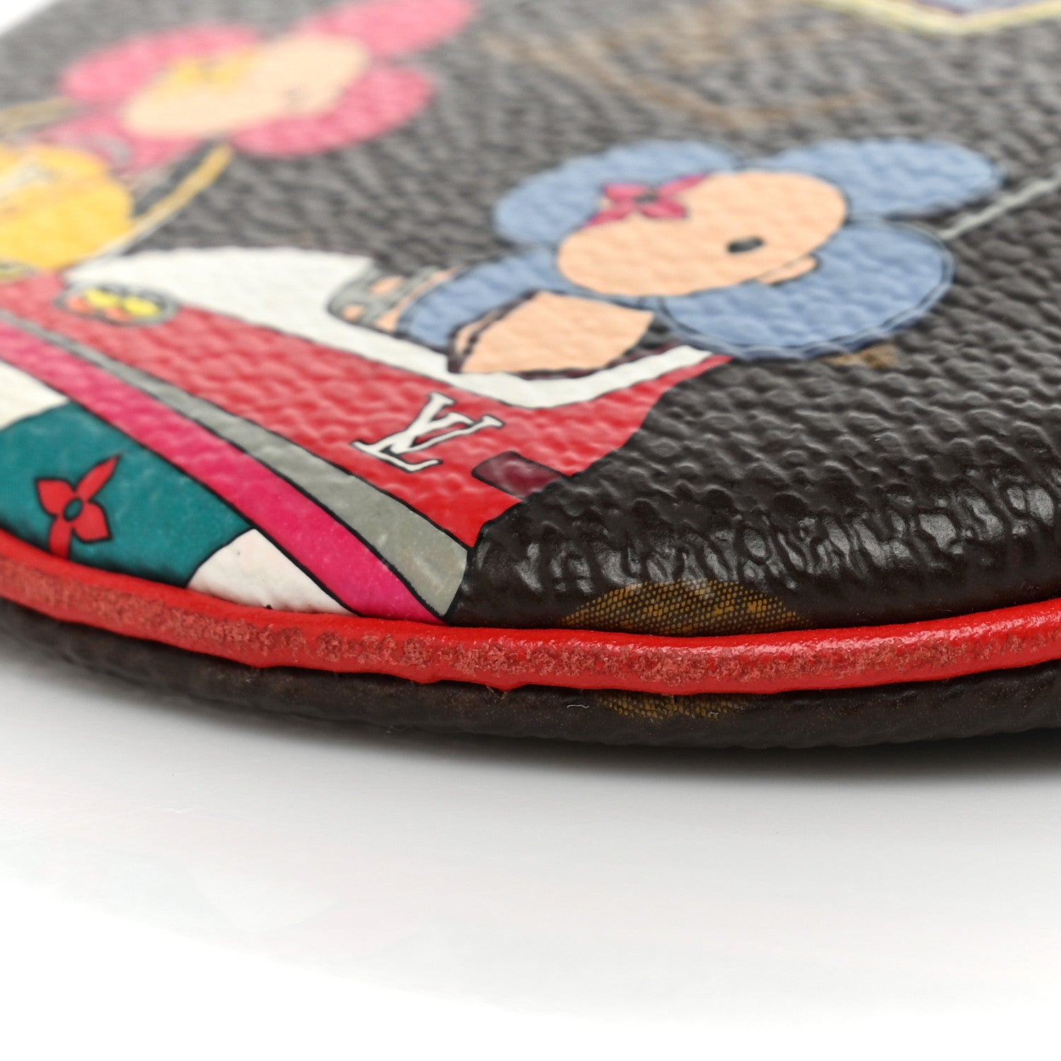 Louis Vuitton Monogram 2020 Christmas Animation Bumper Cars Round Coin Purse Coquelicot 8 of 10