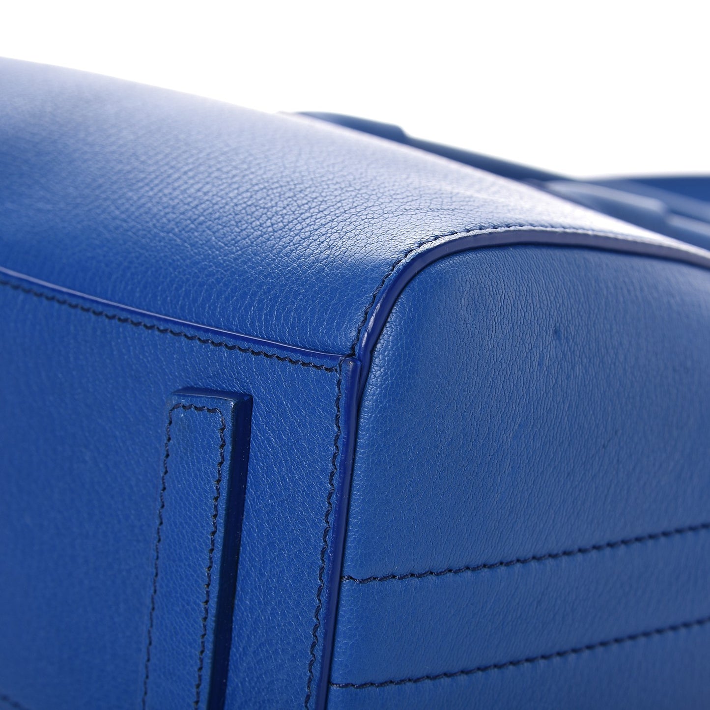 Sugar Goatskin Mini Antigona Indigo Blue