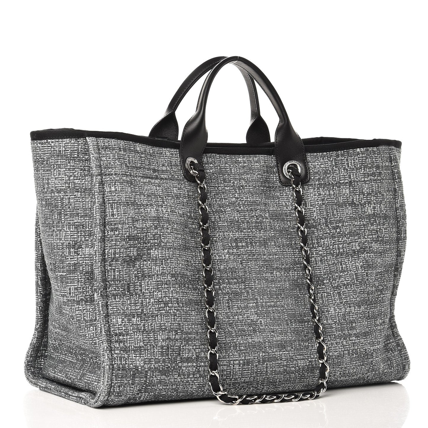 Canvas Large Deauville Tote Charcoal