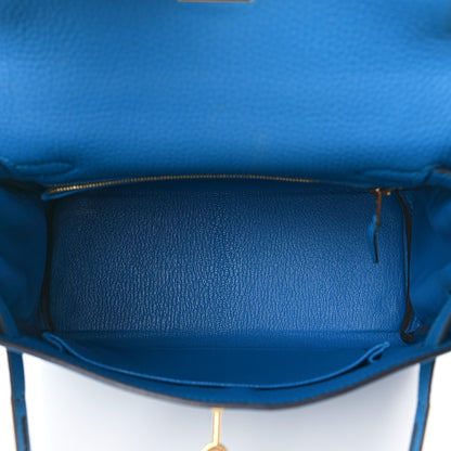 Hermes Togo Kelly Retourne 25 Bleu Zanzibar 5 of 9