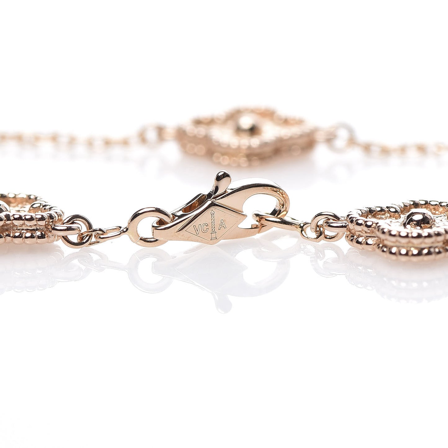 18K Rose Gold 6 Motifs Sweet Alhambra Bracelet