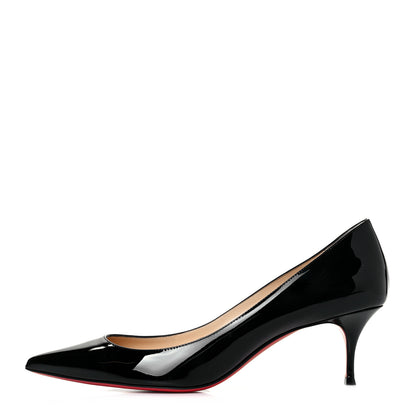 Christian Louboutin Patent Pigalle Follies 55 Pumps 41 Black 1 of 8