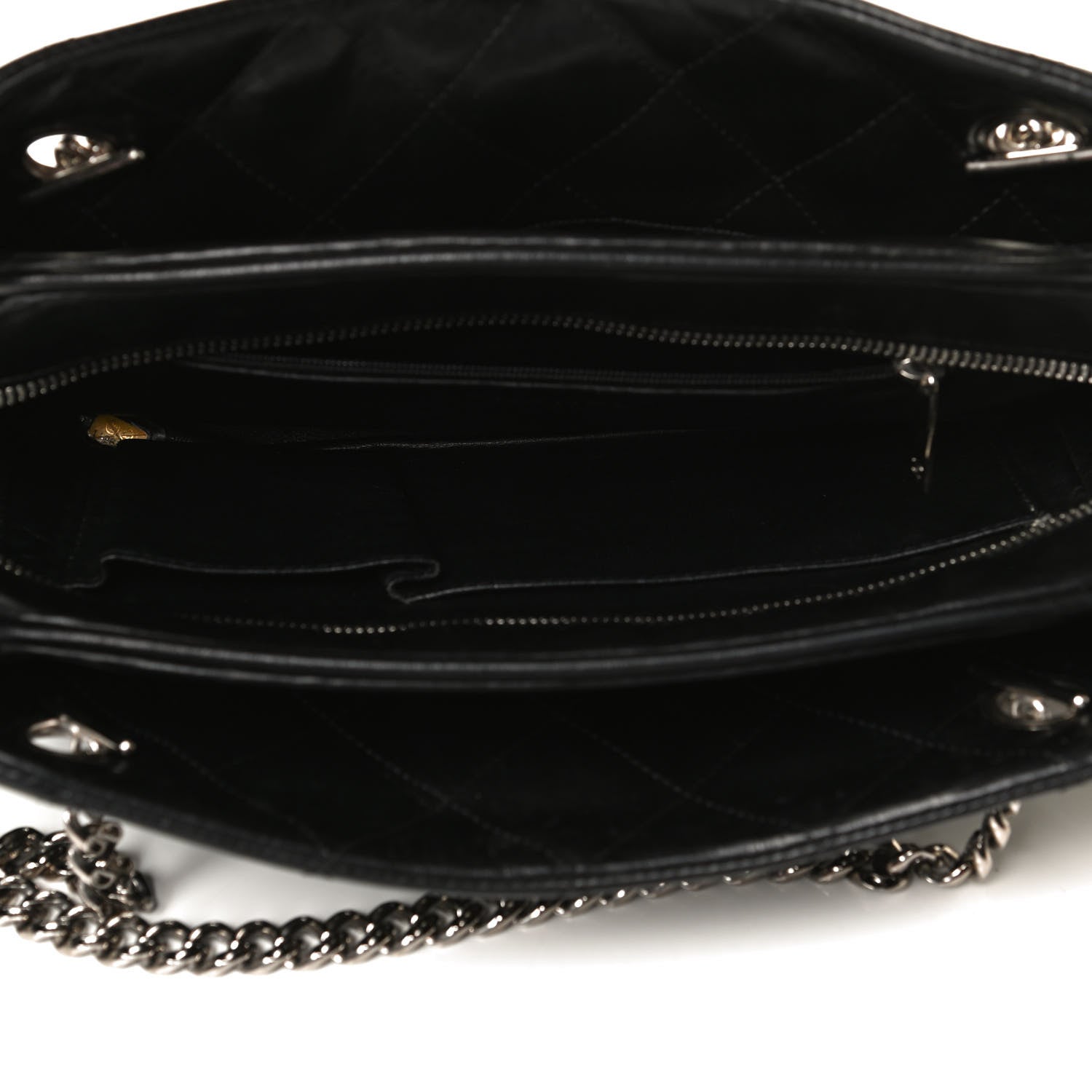 Chanel Lambskin Bijoux Chain Shopping Tote Black 5 of 13