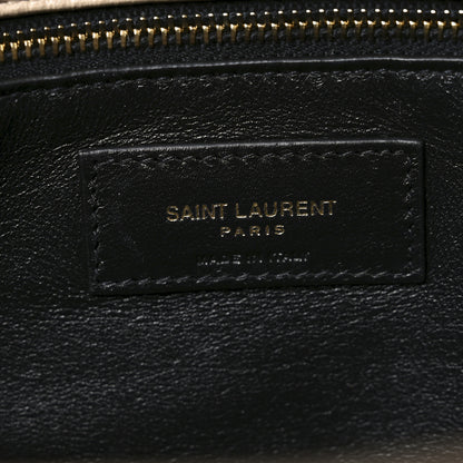 Saint Laurent Lambskin Quilted Sade Puffer Envelope Clutch Dark Beige 6 of 10