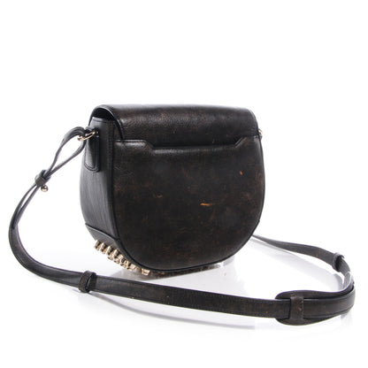 Alexander Wang Distressed Lambskin Lia Small Parquet Brown 3 of 6