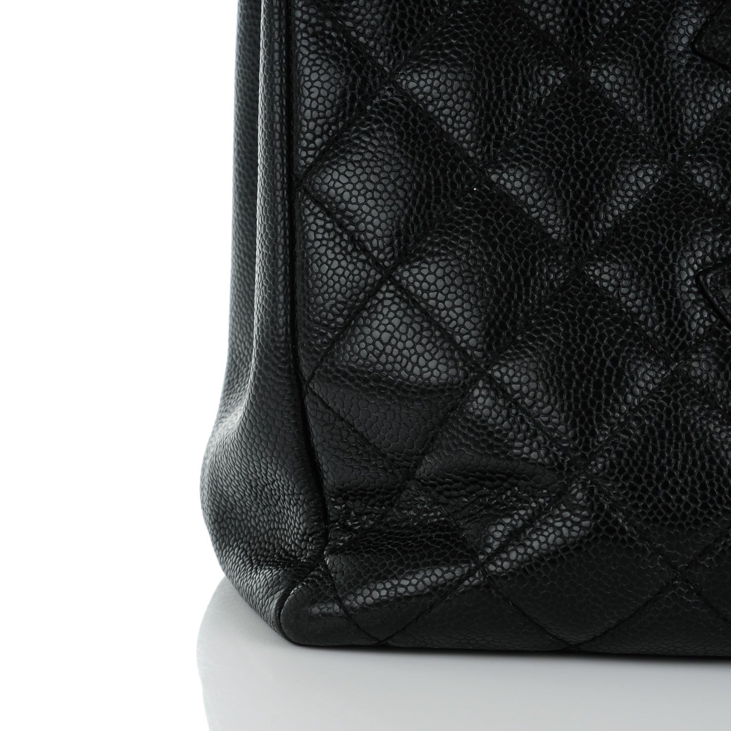 Caviar Quilted Grand Shopping Tote GST Black
