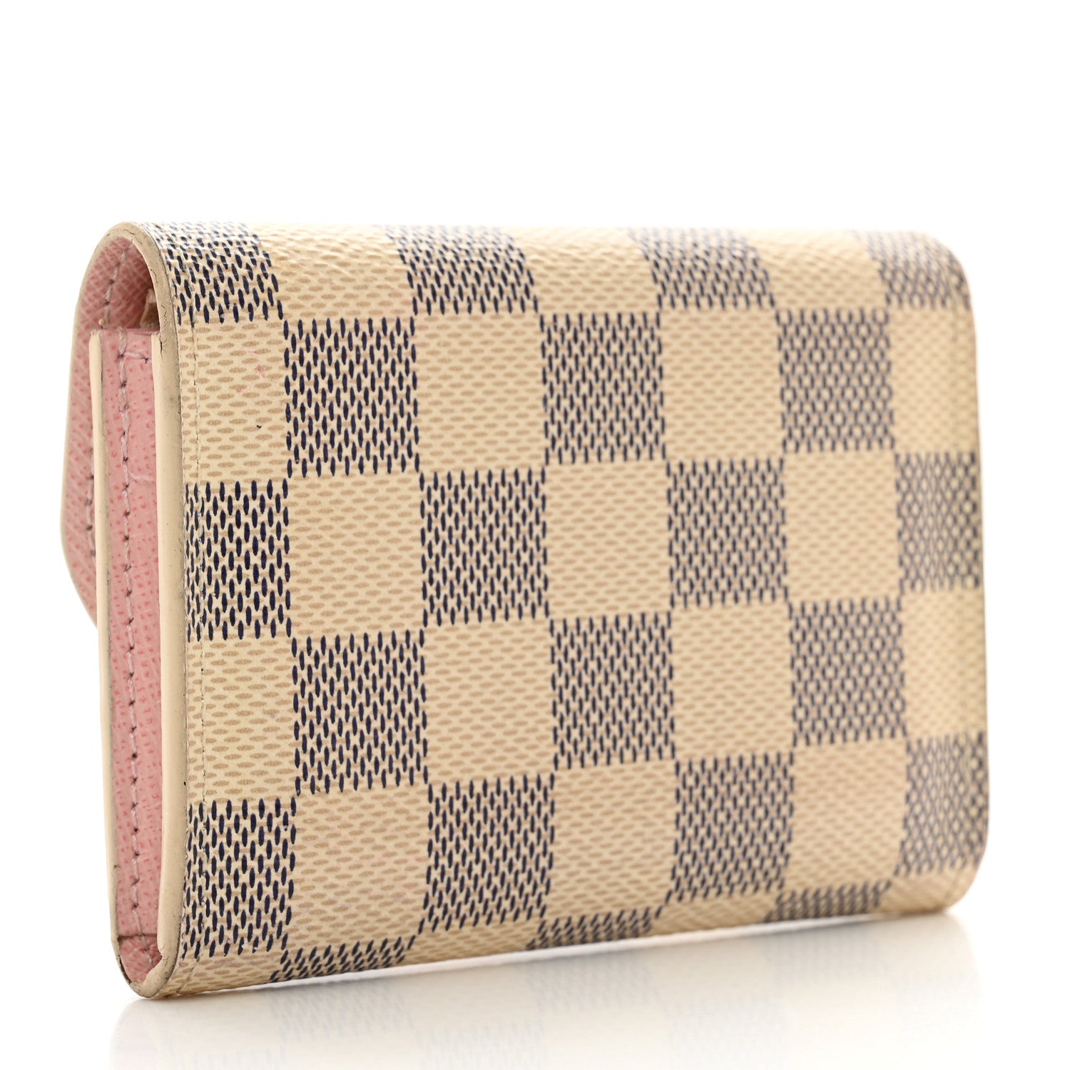 Louis Vuitton Damier Azur Rosalie Coin Purse Rose Ballerine 3 of 8