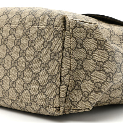 Gucci GG Plus Monogram Messenger Diaper Bag Dark Brown 8 of 17