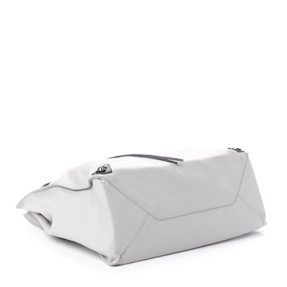 Balenciaga Supple Calfskin Bi-Color Papier A4 Tote White Black 4 of 8