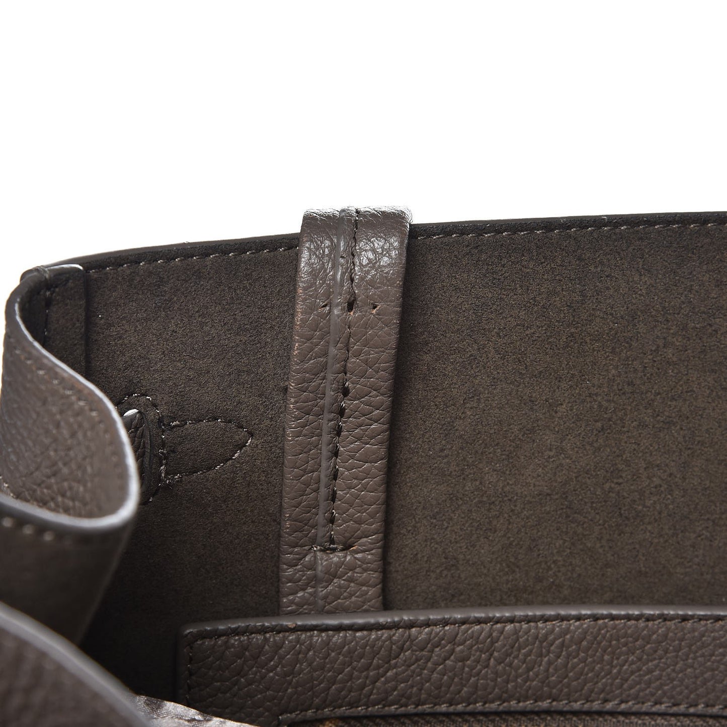 Soft Grained Calfskin Small Belt Cabas Phantom Taupe