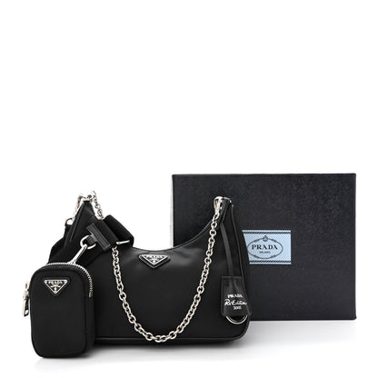 Prada Nylon Re-Edition 2005 Shoulder Bag Black 15 of 15