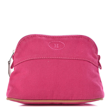 Hermes Cotton Canvas Bolide Travel Cosmetic Pouch 1 of 14