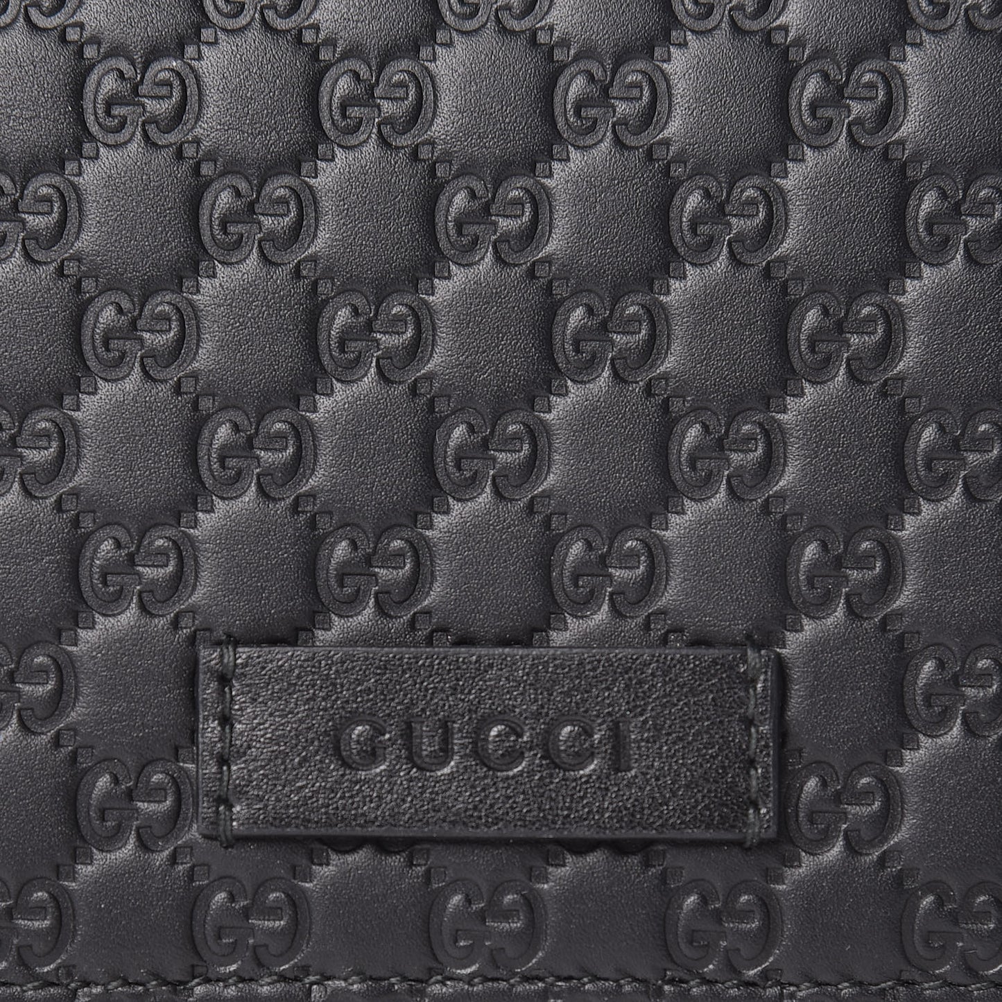 Soft Microguccissima Continental Wallet Black