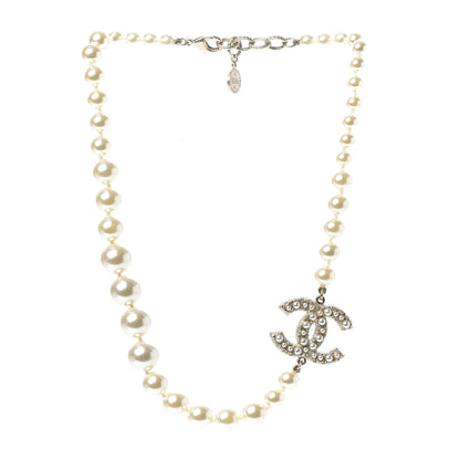 Chanel Pearl CC 100th Anniversary Necklace Light Gold 3 of 6