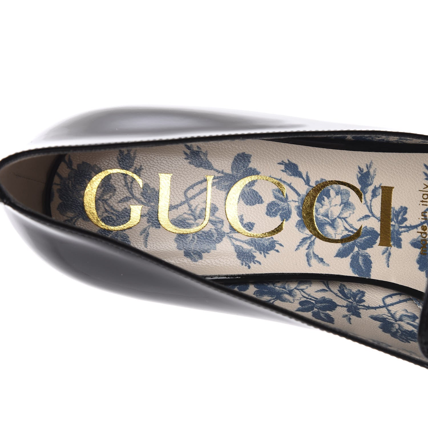 Gucci Vernice GG Victoire 55mm Loafer Pumps 38 Black 8 of 12