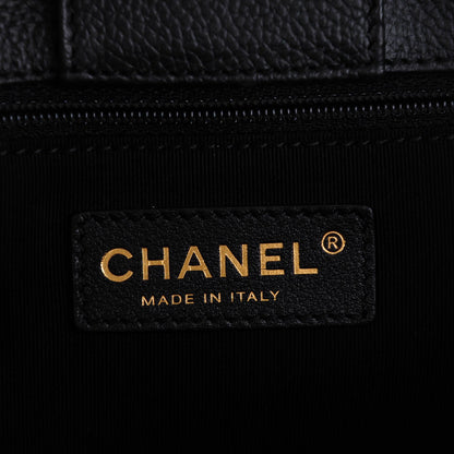 Chanel Calfskin Small Cerf Shopper Tote Black 7 of 8