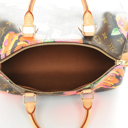 Louis Vuitton Monogram Roses Speedy 30 5 of 7