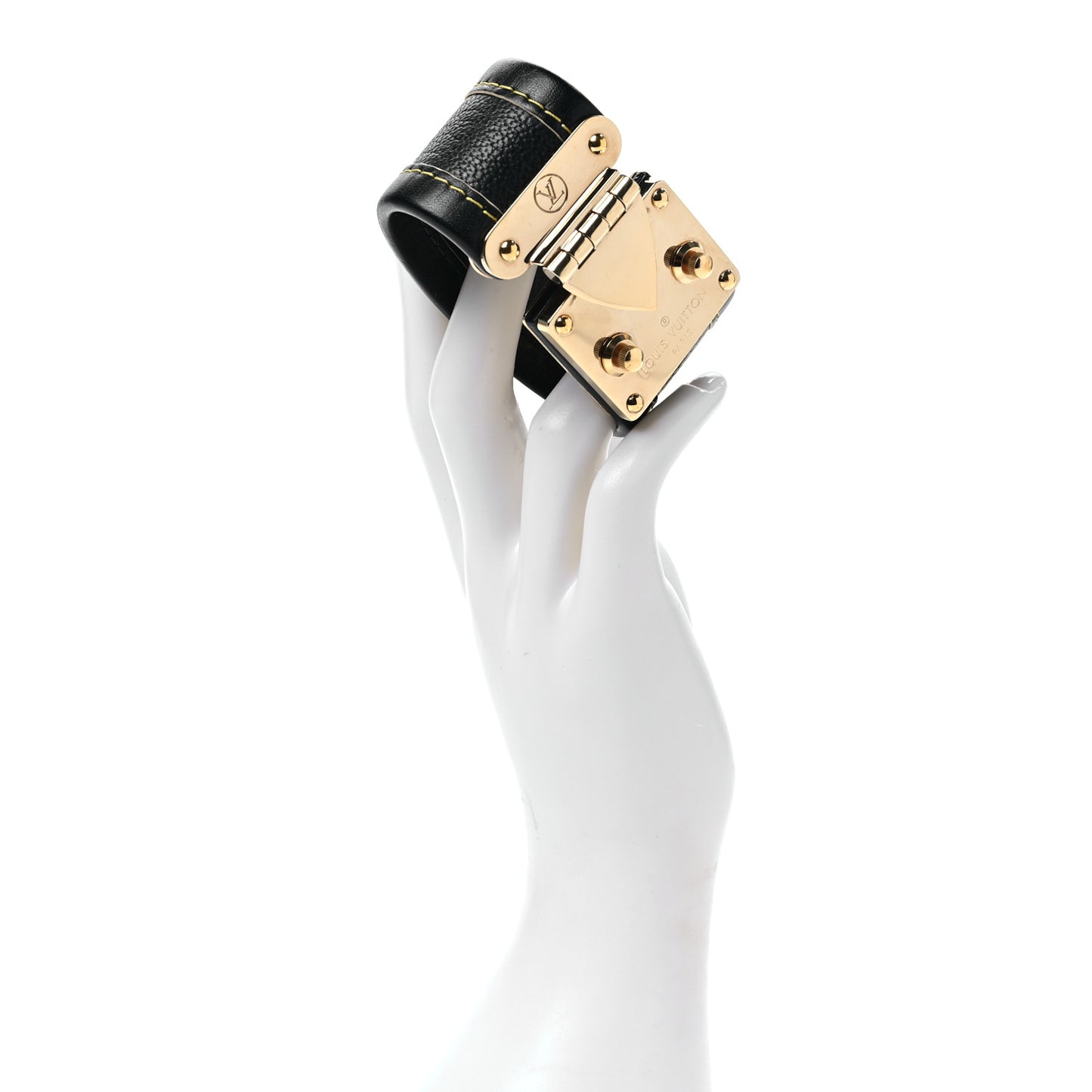 Chèvre Suhali S Lock Bracelet Small Black