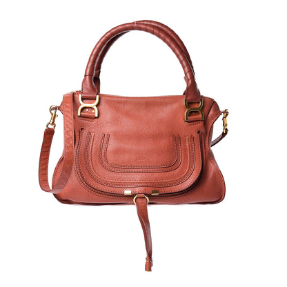 Chloe Calfskin Medium Marcie Satchel Clay 1 of 23