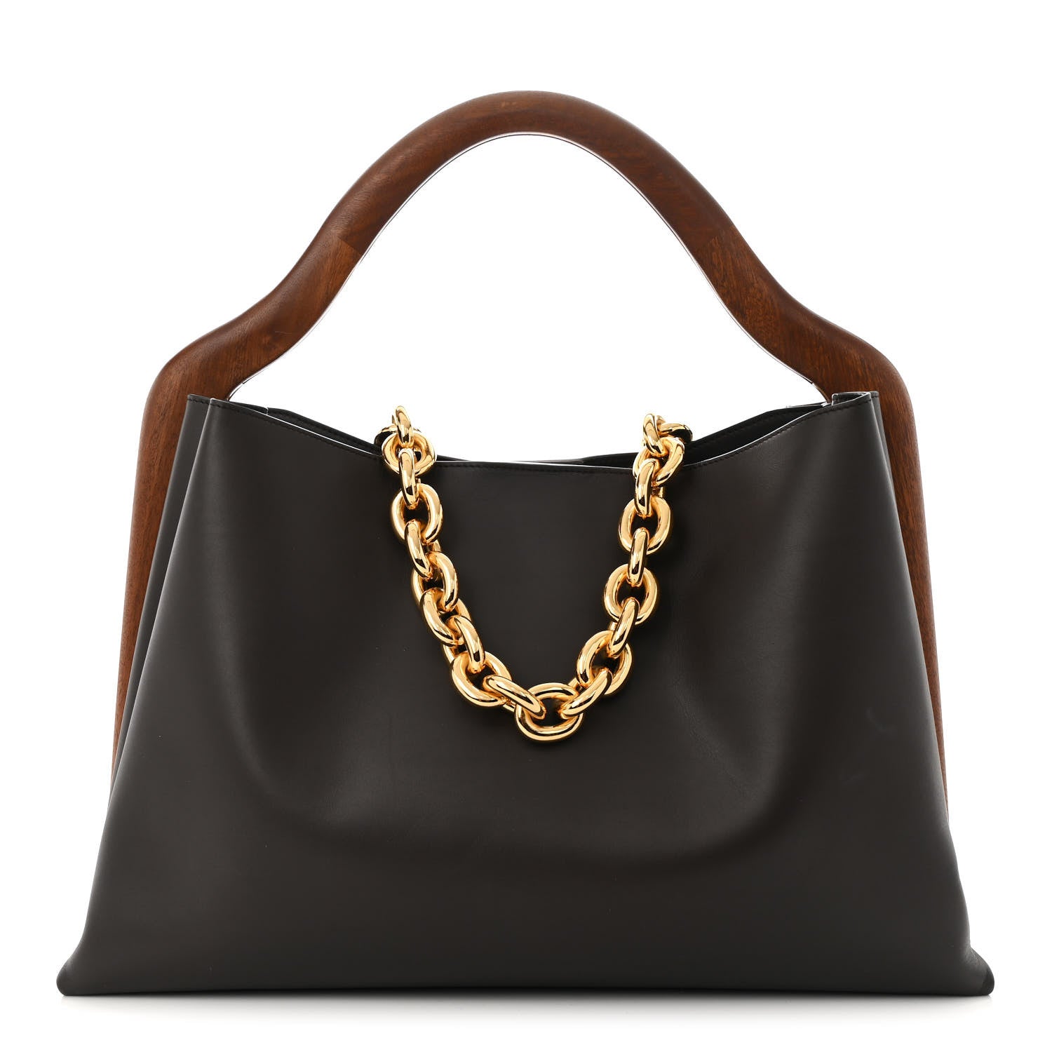 Bottega Veneta Calfskin Wood Mount Fondant 1 of 14