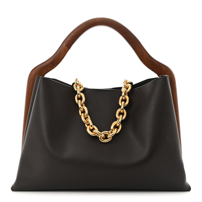 Bottega Veneta Calfskin Wood Mount Fondant 1 of 14