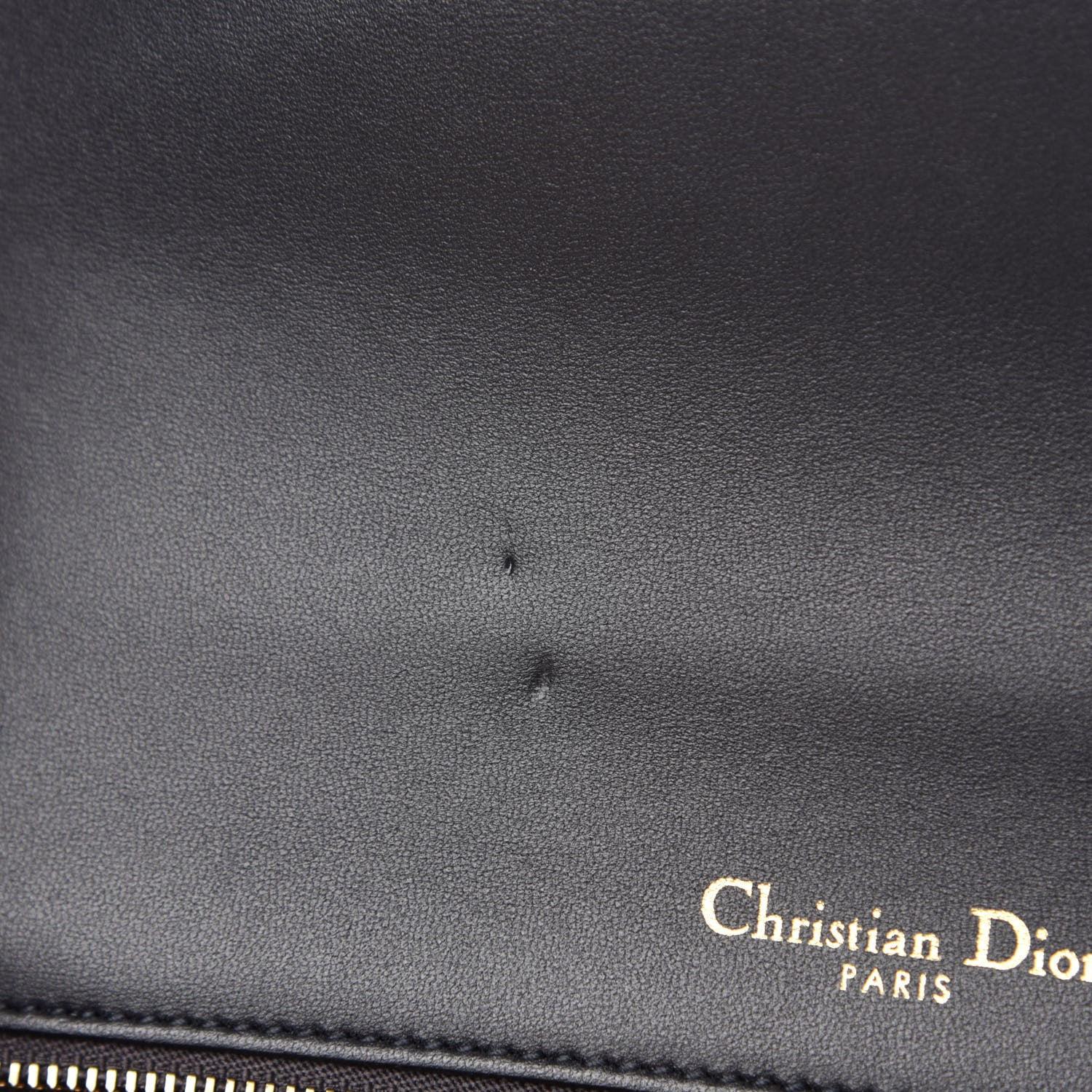 Christian Dior Metallic Patent Micro-Cannage Medium Diorama Flap Bag Blue 9 of 14