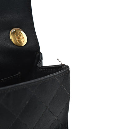 Chanel Satin Quilted Extra Mini Rectangular Flap Black 11 of 14