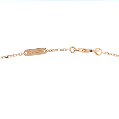 Van Cleef & Arpels 18K Rose Gold Gray Mother of Pearl Vintage Alhambra Pendant Necklace 5 of 5