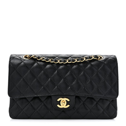 Chanel Caviar Quilted Medium Double Flap Black 1 of 11