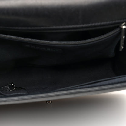 Chanel Lambskin Quilted Large Boy Flap Beige Black 5 of 10