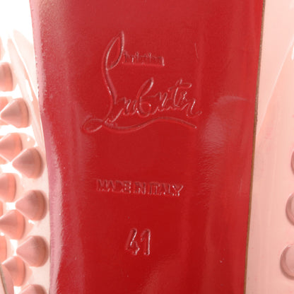 Christian Louboutin Patent Calf Lady Peep Pink Spikes 150 Pumps 41 Baby Pink 6 of 7