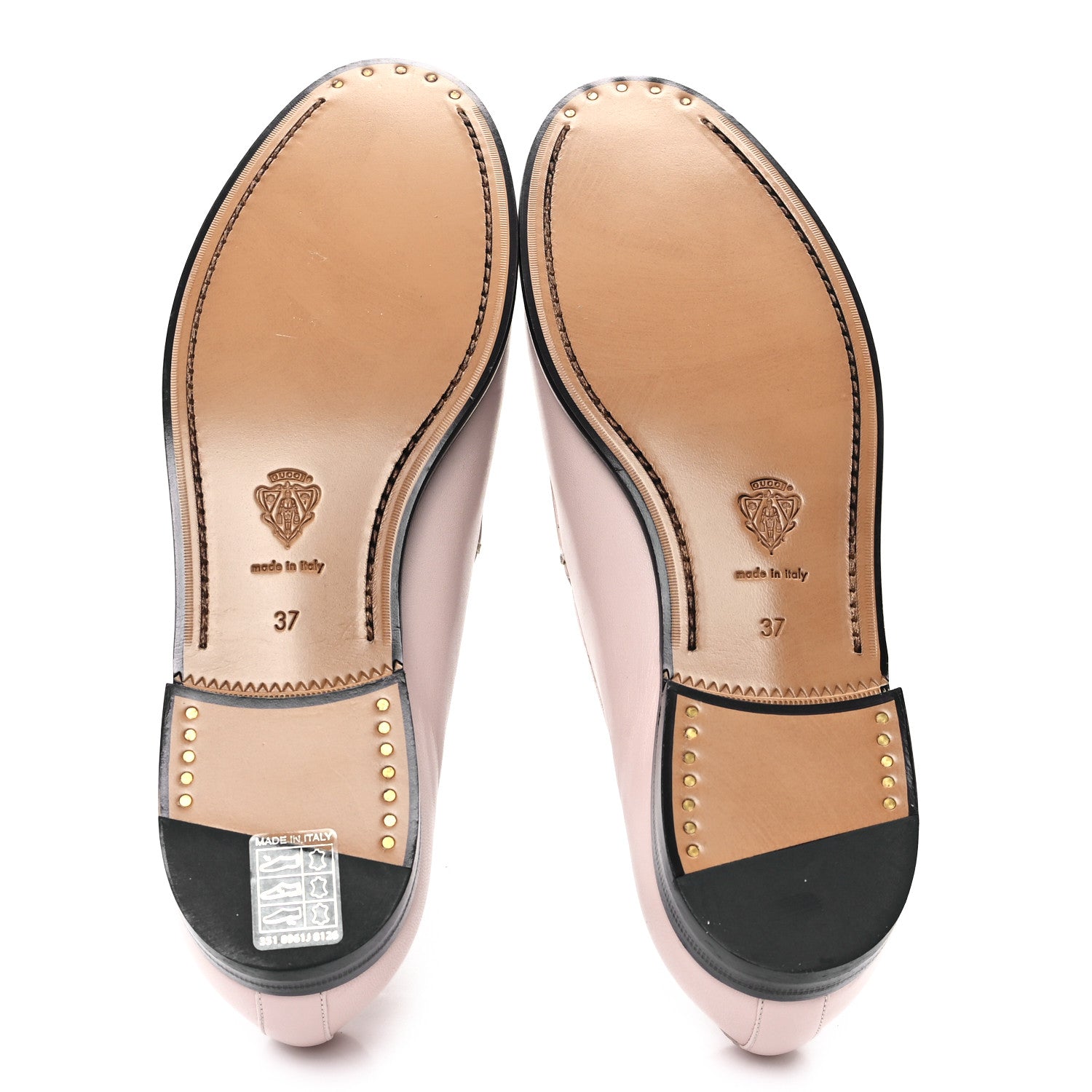 Gucci Malaga Kid Crystal Horsebit Womens Jordaan Loafers 37 Pink Hibiscus 6 of 10