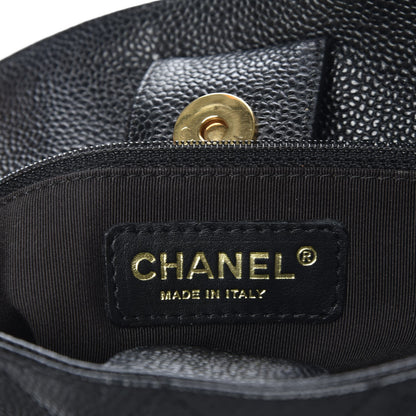 Chanel Caviar Quilted Petit Shopping Tote PST Black 6 of 9