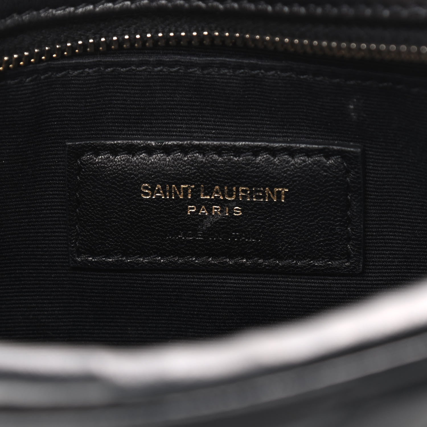 Saint Laurent Calfskin Matelasse Monogram Lou Belt Bag Black 6 of 9