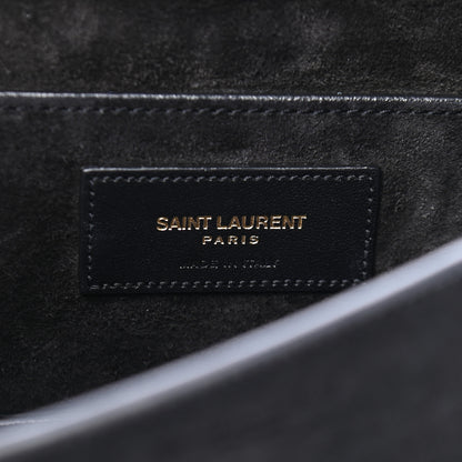 Saint Laurent Suede Monogram Small Dylan Shoulder Bag Black 6 of 9