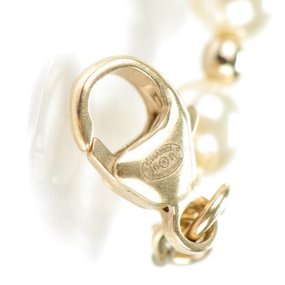 Chanel Crystal Pearl CC Choker Necklace Gold Multicolor 4 of 5