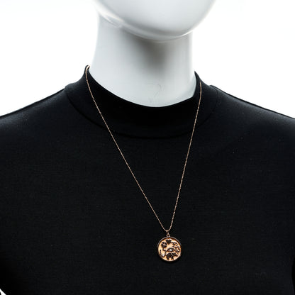 Jennifer Meyer 18K Rose Gold Diamond Good Luck Pendant Necklace 2 of 6