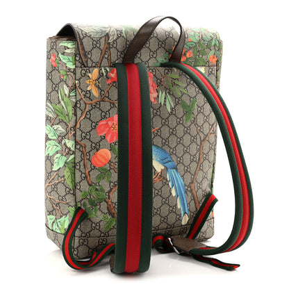 Gucci GG Supreme Monogram Tian Web Single Buckle Backpack Beige Multicolor New Acero 3 of 11
