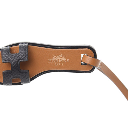 Hermes Epsom Butler Calfskin Hunter Oran Nano Bag Charm Black 3 of 5